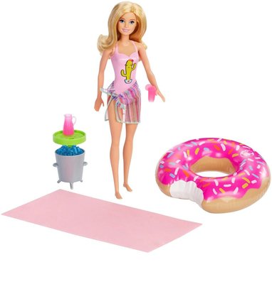 Barbie Donut Eğlencesi Seti - Sarışın Bebekli GHT20