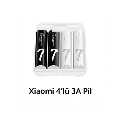Xiaomi 4 Lü 3A Pil Siyah - Beyaz
