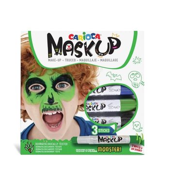 Carioca Mask Up 3 Renk Canavarlar Yüz Boyası