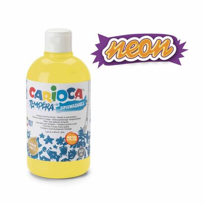 Carioca Süper Yıkanabilir 500 ml Neon Sarı Guaj Boya