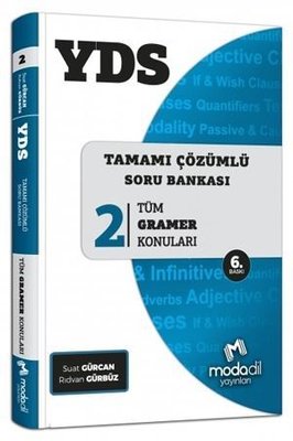 Modadil Yayınları YDS Tamamı Çözümlü Soru Bankası Serisi 2 Tüm Gramer Konuları