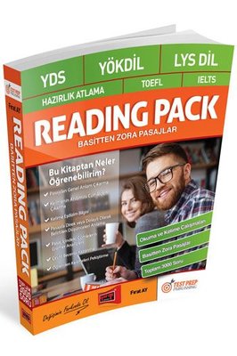 Yargı Yayınları YDS - Yökdil - Lys Dil - Hazırlık Atlama - Toefl - Ielts Reading Pack Basitten Zora Pasajlar
