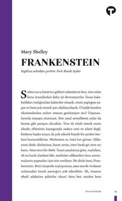 Frankenstein ya da Modern Prometheus - Dünya Klasikleri