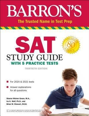 SAT Study Guide with 5 Practice Tests (Barron's Test Prep)