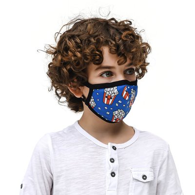 Tissum Popcorn  Çocuk Yıkanabilir Filtreli Maske