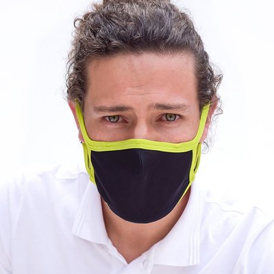 Tissum Green - Black Yetişkin Yıkanabilir Filtreli Maske