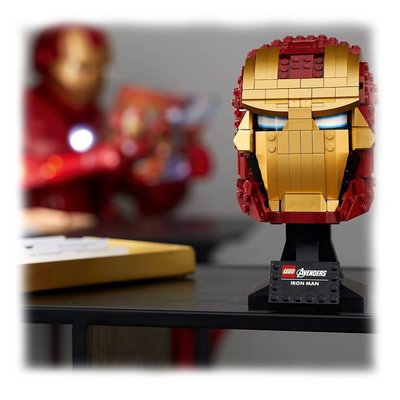 LEGO 76165 Marvel Avengers Iron Man Kaskı Büst Yapım Seti 480 Parça