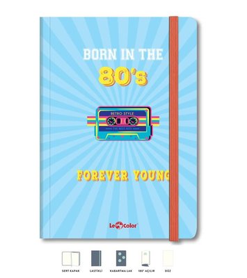LeColor Forever Young 80'S 17x24 Ciltli Defter