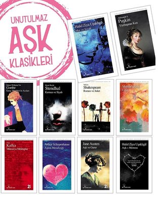 Unutulmaz Aşk Klasikleri Seti - 10 Kitap Takım