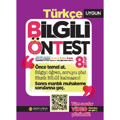 8.Sınıf Bilgili Ön Test Türkçe