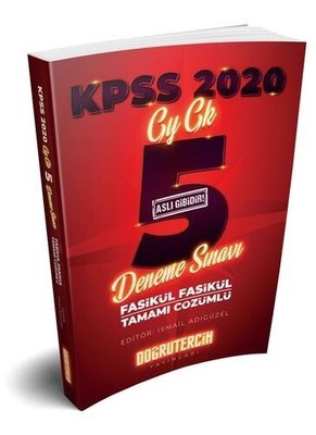 Doğru Tercih Yayınları 2020 KPSS Çözümlü 5 Deneme Sınavı