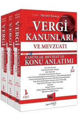 Vergi Kanunları ve Mevzuatı Konu Anlatımı ve Soru Bankası 3 Kitap 7. Baskı