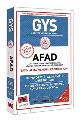 GYS AFAD Satın Alma Memuru Kadrosu İçin Konu Özetli Çıkmış ve Çıkması Muhtemel Sorular