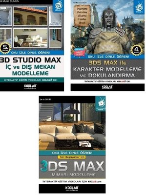 3D Studio Max Eğitim Seti - 3 Kitap Takım