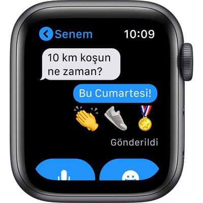 Apple Watch Series 6 GPS 40 mm Uzay Grisi Alüminyum Kasa ve Siyah Spor Kordon Akıllı Saat MG133TU/A Apple Watch Series 6 GPS 40 mm Uzay Grisi Alüminyum Kasa ve Siyah Spor Kordon Akıllı Saat MG133TU/A