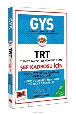 GYS TRT Şef Kadrosu İçin Konu Özetli Çıkmış ve Çıkması Muhtemel Sorular