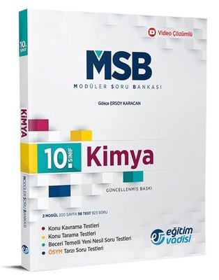 10.Sınıf Kimya Msb Modüler Soru Bankası