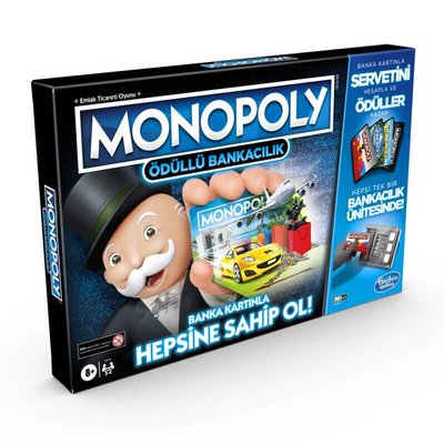 Hasbro Monopoly E8978 Ödüllü Bankacılık Kutu Oyunu