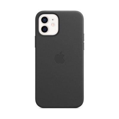 Apple iPhone 12  12 Pro Leather Case with MagSafe Siyah Kılıf MHKG3ZM/A