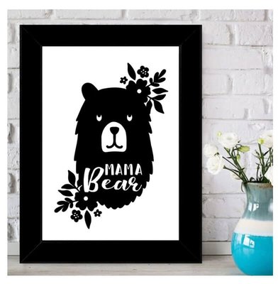 E-Hediyeci Mama Bear Tasarımlı Dekoratif Çerçeve - 14