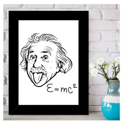 E-Hediyeci Albert Einstein Tasarımlı İsim Yazılı Çerçeve - 15