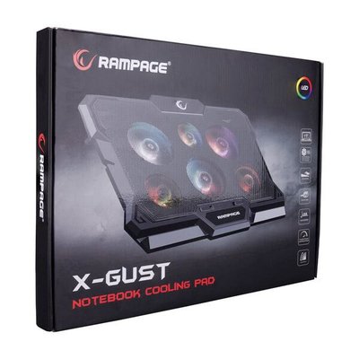 Rampage AD-RC10 X-GUST 6 Fanlı Notebook Soğutucu