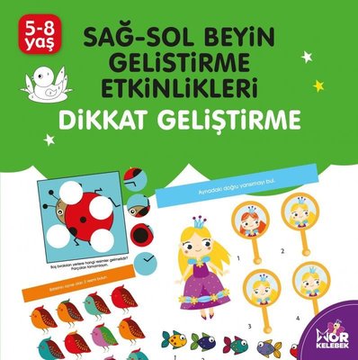 Dikkat Geliştirme 5 - 8 Yaş Mor Kelebek: Sağ - Sol Beyin Geliştirme Etkinlikleri