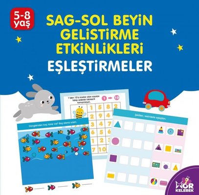 Eşleştirmeler 5 - 8 Yaş Mor Kelebek: Sağ - Sol Beyin Geliştirme Etkinlikleri