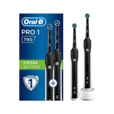 Oral-B Pro 790 Şarj EdilEbilir Diş Fırçası Siyah 2 li Avantaj Paketi