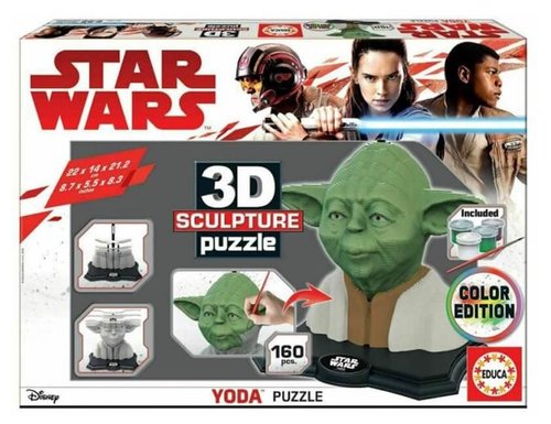 Educa Yoda Color 3D Sculpture Fsc Puzzle