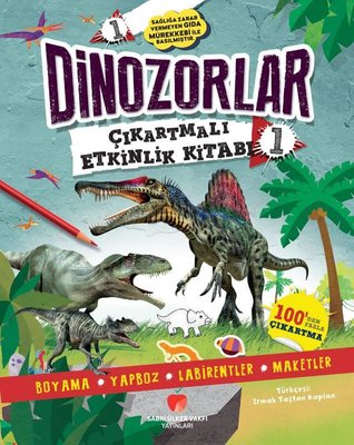 Dinozorlar Çıkartmalı Etkinlik Kitabı - 1