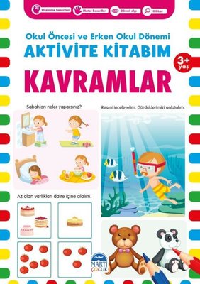 Aktivite Kitabım - Kavramlar 3+ Yaş - Okul Öncesi ve Erken Okul Dönemi