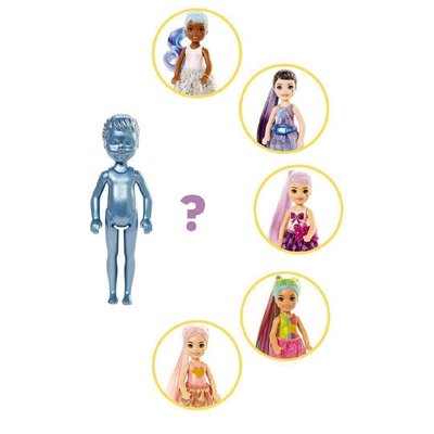 Barbie Color Reveal Renk Değiştiren Sürpriz Chelsea Işıltılı Bebekler Seri 1