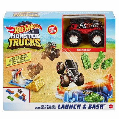 Hot Wheels Monster Trucks Fırlat ve Çarpış Oyun Seti
