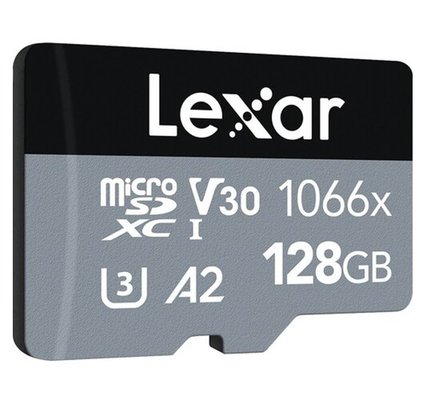 Lexar 128 GB 1066x microSDXC  UHS I up to 160MB s Okuma Hızı 120MB s Yazma Hızı C10 A2 V30 U3 