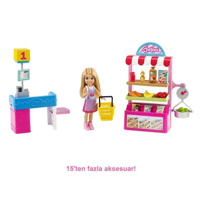 Barbie Chelsea Meslekleri Öğreniyor Market Çalışanı Chelsea ve Oyun Seti