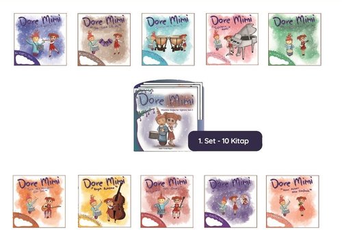 Dore Mimi - Müzikle Değerler Eğitimi Set 1 - 10 Kitap Takım