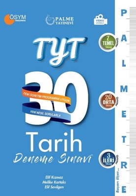 TYT Tarih 30 Deneme Sınavı - Palmetre Serisi