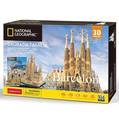 Cubic Fun National Geographic Serisi Sagrada Famillia 3D Puzzle