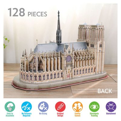 Cubic Fun National Geographic Serisi Notre Dame De Paris 3D Puzzle