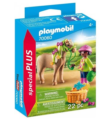 Playmobil 70060 Girl with Pony Oyun Seti