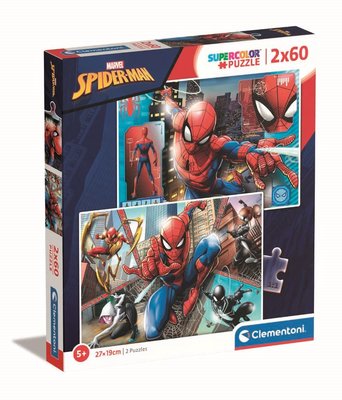 Clementoni 21608 2X60 Spiderman Puzzle