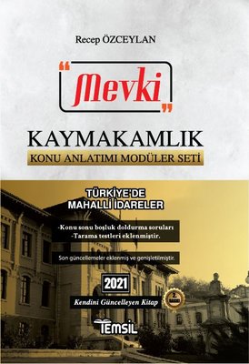 2021 Mevki Türkiye'de Mahalli İdareler - Kaymakamlık Konu Anlatımlı Modüler Seti