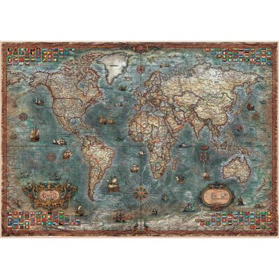 Educa 8000 Parça Tarihi Dünya Haritası