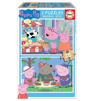 Educa 2x25 Peppa Pig Puzzle