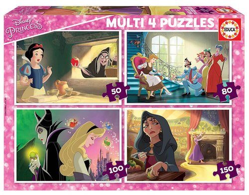 Educa Multi 4 Disney Villai Puzzle