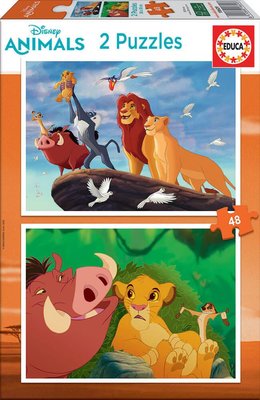 Educa 2x48 The Lion King Puzzle