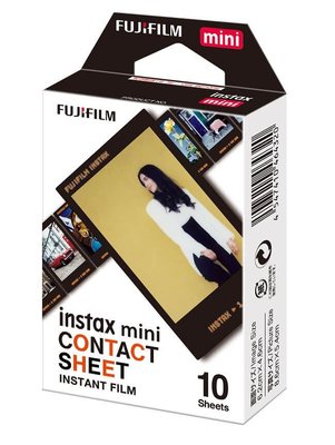 FUJIFILM instax mini Contact Sheet 10'lu Film 