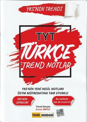 TYT Türkçe Trend Notlar - YKS'nin Trendi