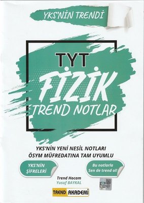 TYT Fizik Trend Notlar - YKS'nin Trendi